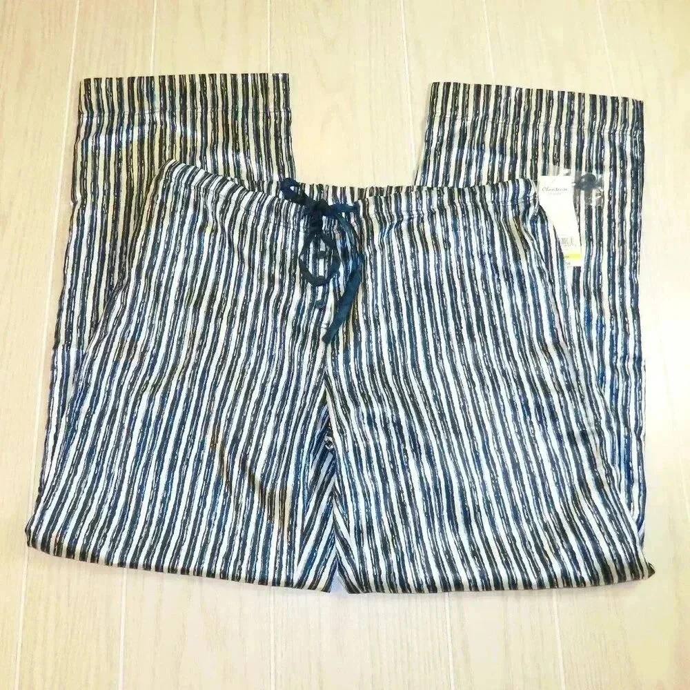 Chanteuse Intimates Silky Pajama Bottoms Sleep Pants Size M NWT